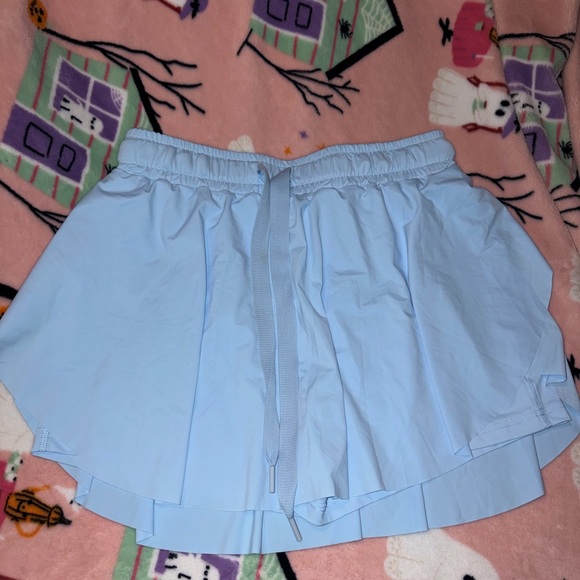 Pants - Light Blue Pleated Skort M